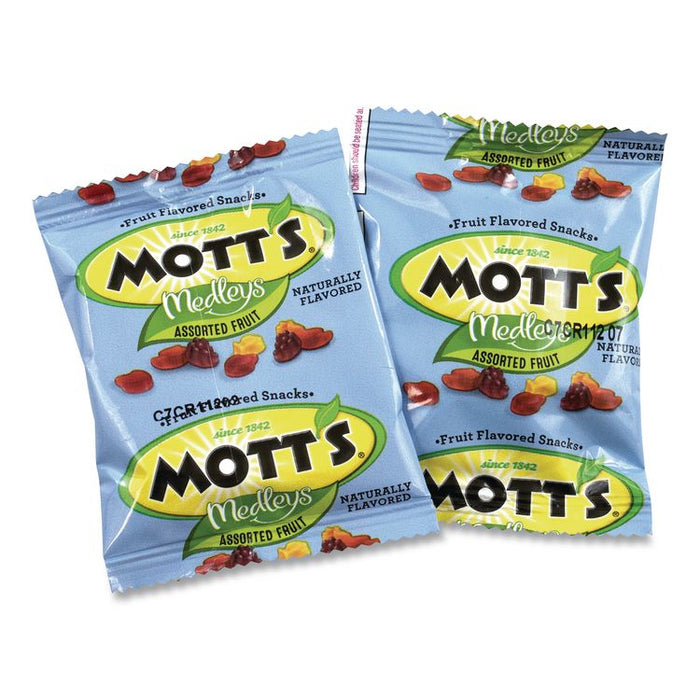 Medleys Fruit Snacks, 0.8 oz Pouch, 90 Pouches/Box