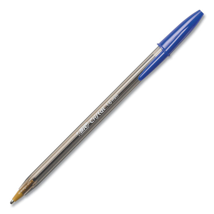Cristal Xtra Bold Ballpoint Pen, Stick, Bold 1.6 mm, Blue Ink, Clear Barrel, 24/Pack