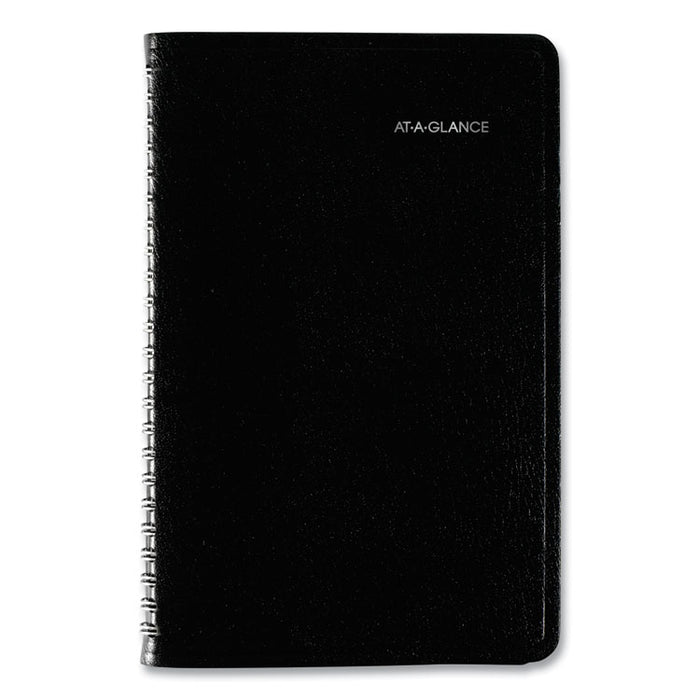 DayMinder Block Format Weekly Appointment Book, 8.5 x 5.5, Black Cover, 12-Month (Jan to Dec): 2026