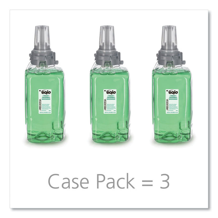 Botanical Foam Handwash Refill, For ADX-12 Dispenser, Botanical Scent, 1,250 mL, 3/Carton
