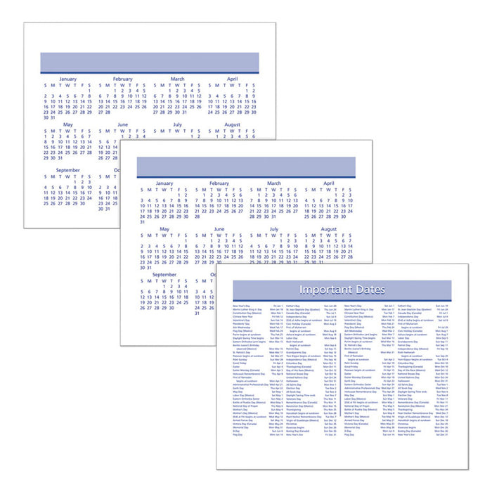 Flip-A-Week Desk Calendar Refill with QuickNotes, 7 x 6, White Sheets, 12-Month (Jan to Dec): 2026