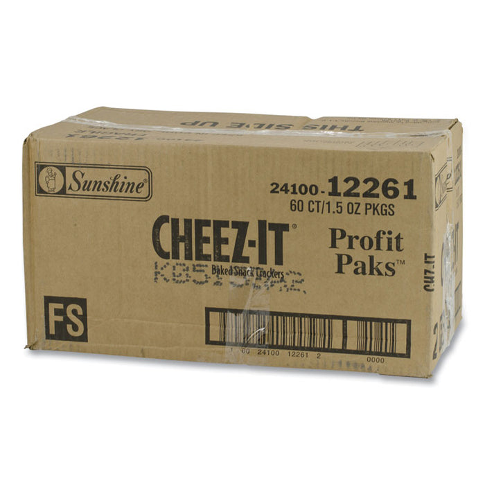 Baked Snack Crackers, 1.5 oz Bag, 60/Carton