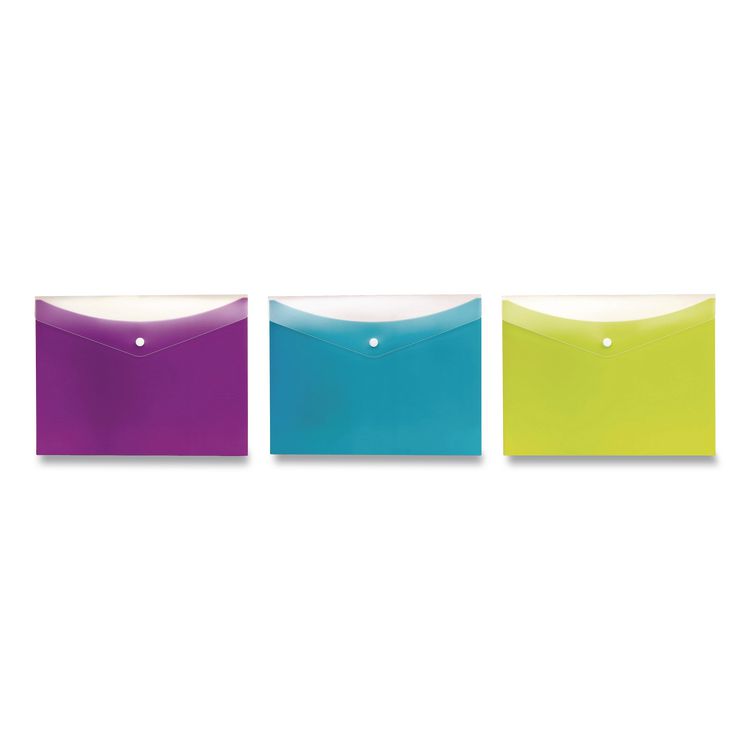 Dual Pocket Snap Envelope, 2 Sections, Snap Closure, Letter Size ...