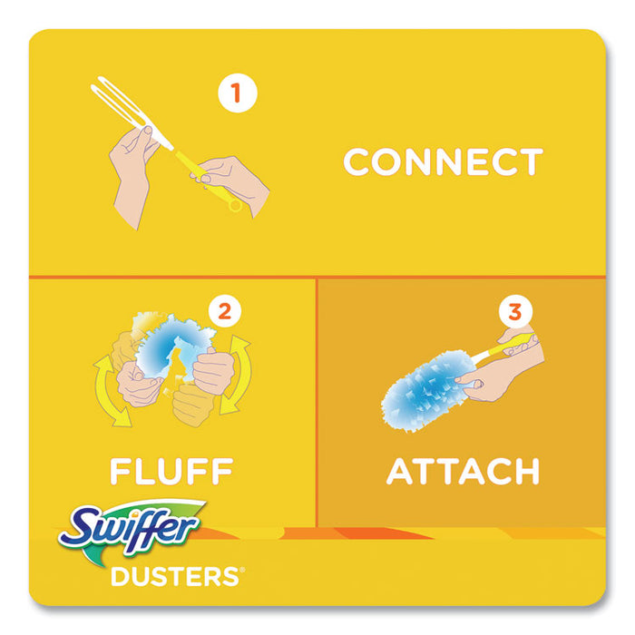 Dusters Refill, Dust Lock Fiber, Lavender Scent, Light Blue, 18/Box