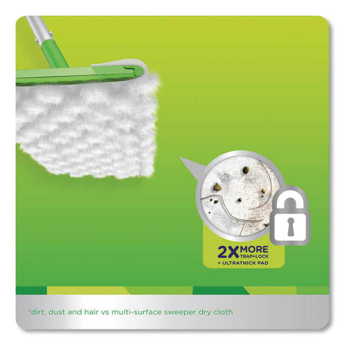 Heavy-Duty Dry Refill Cloths, 11 x 8.5, White, 32/Pack