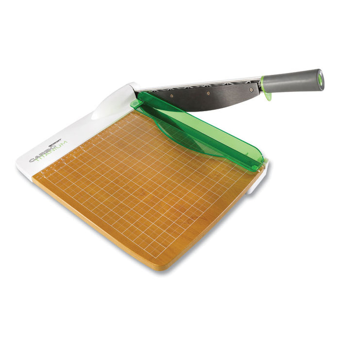 CarboTitanium Guillotine Paper Trimmer, 30 Sheets, 12" Cut Length, Metal/Wood Composite Base, 14 x 22