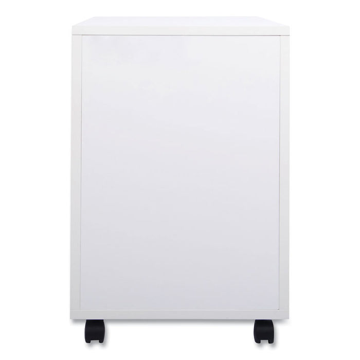 Essentials Mobile Pedestal File, Left or Right, 3-Drawers: Box/Box/File, Legal/Letter, White, 15.6" x 21.3" x 24.3"