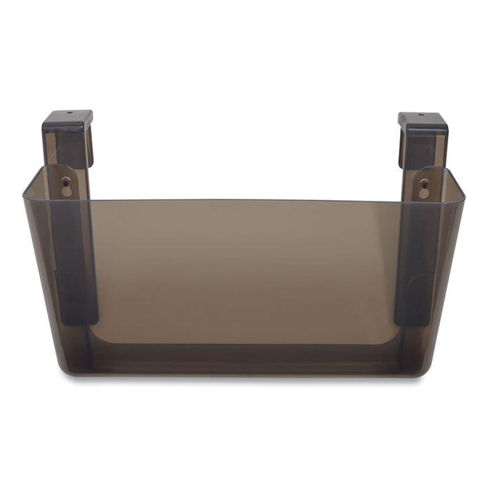 Unbreakable Plastic Wall File, Letter Size, 13" x 3.69" x 7.17", Smoke