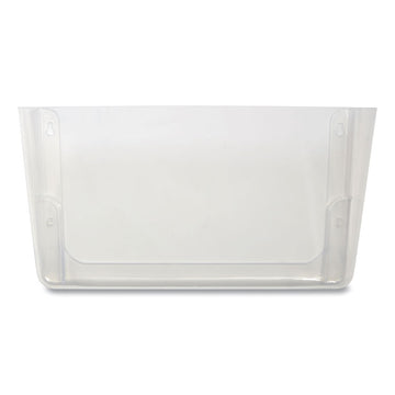 Unbreakable Plastic Wall File, Letter Size, 13" x 3.69" x 7.16", Clear