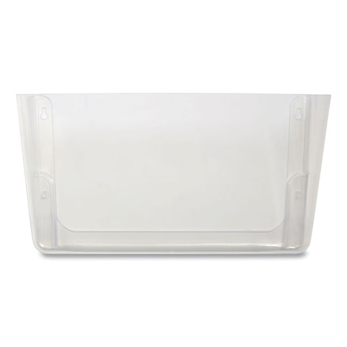 Unbreakable Plastic Wall File, Letter Size, 13" x 3.69" x 7.16", Clear
