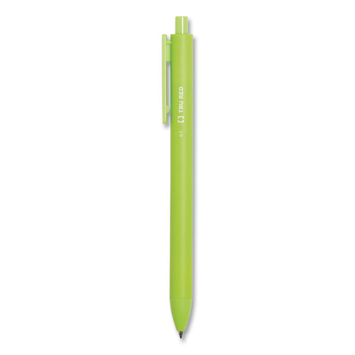 Quick Dry Gel Pen, Retractable, Medium 0.7 mm, Assorted Ink and Barrel Colors, 12/Pack