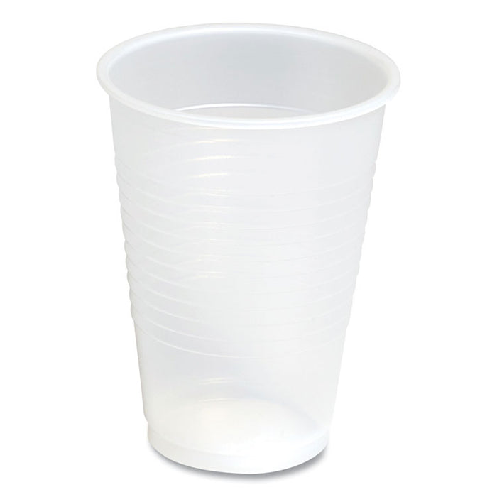 Plastic Cold Cups, 12 oz, Clear, 50/Pack
