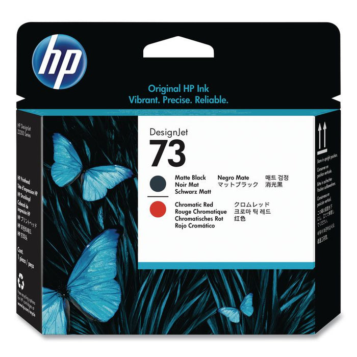 HP 73 (CD949ACT) Chromatic Red/Matte Black Printhead, 24/Carton