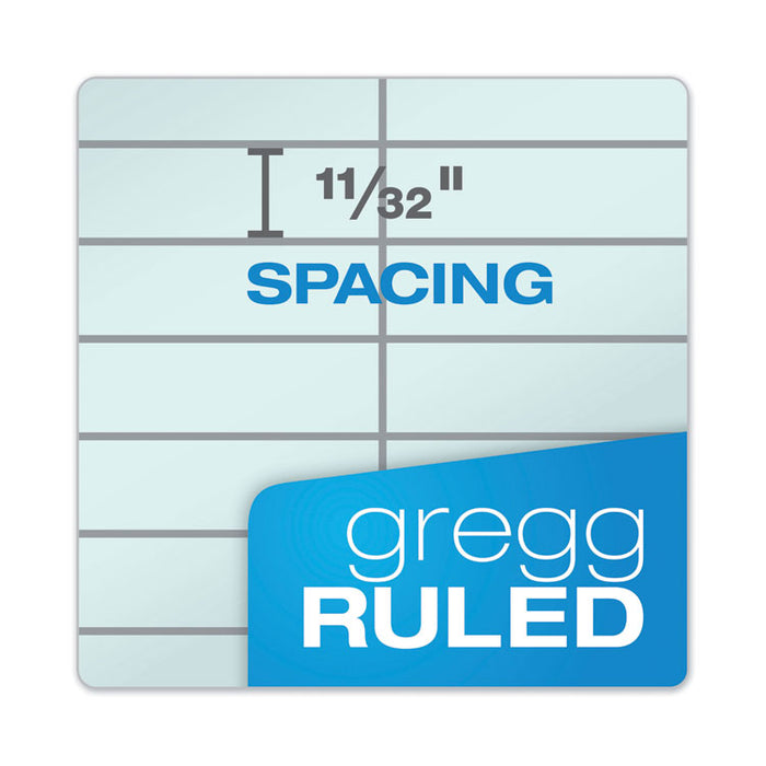 Prism Steno Pads, Blue Cover, Gregg Rule, (80) Blue 6 x 9 Sheets, 4/Pack