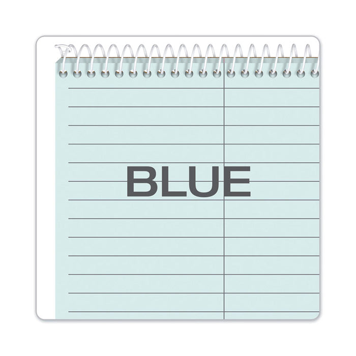 Prism Steno Pads, Blue Cover, Gregg Rule, (80) Blue 6 x 9 Sheets, 4/Pack
