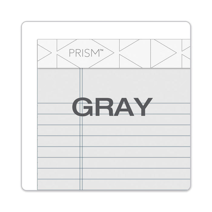 Prism + Colored Writing Pads, Narrow Rule, (50) Pastel Gray 5 x 8 Sheets, 12/Pack