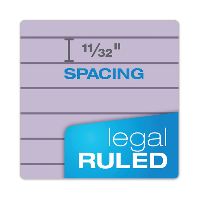 Prism + Colored Writing Pads, Wide/Legal Rule, (50) Pastel Orchid 8.5 x 11 Sheets, 12/Pack