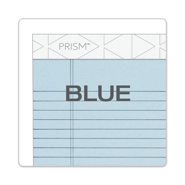 Prism + Colored Writing Pads, Narrow Rule, (50) Pastel Blue 5 x 8 Sheets, 12/Pack