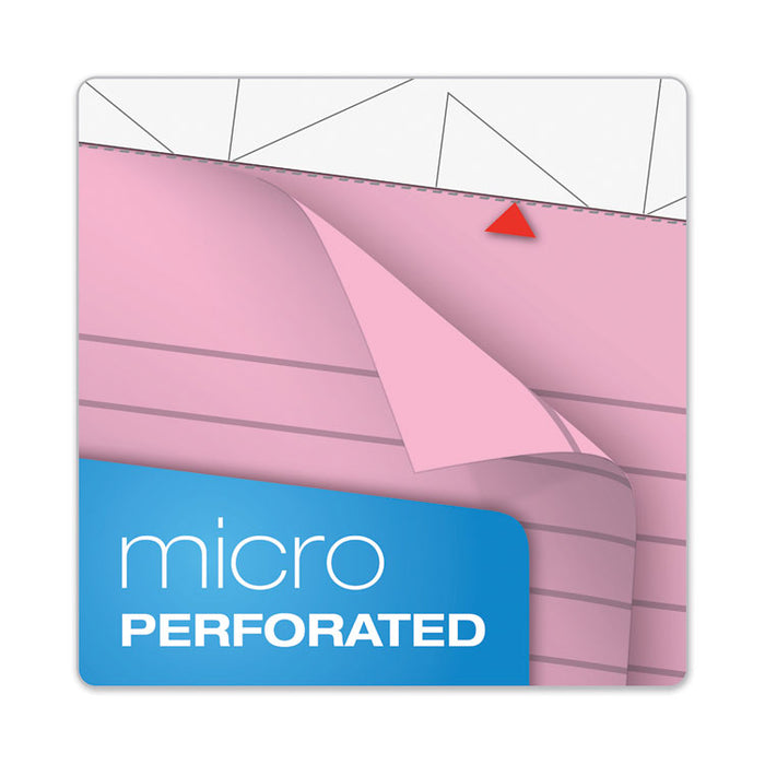 Prism + Colored Writing Pads, Wide/Legal Rule, (50) Pastel Pink 8.5 x 11 Sheets, 12/Pack