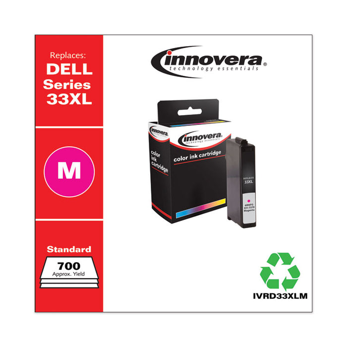 Remanufactured Magenta Ink, Replacement for 33XL (6M6FG331-7379), 700 Page-Yield