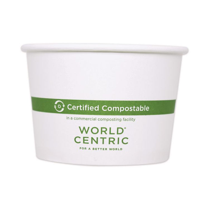Paper Bowls, 8 oz, 3.5" Diameter x 2.3" h, White, 1,000/Carton