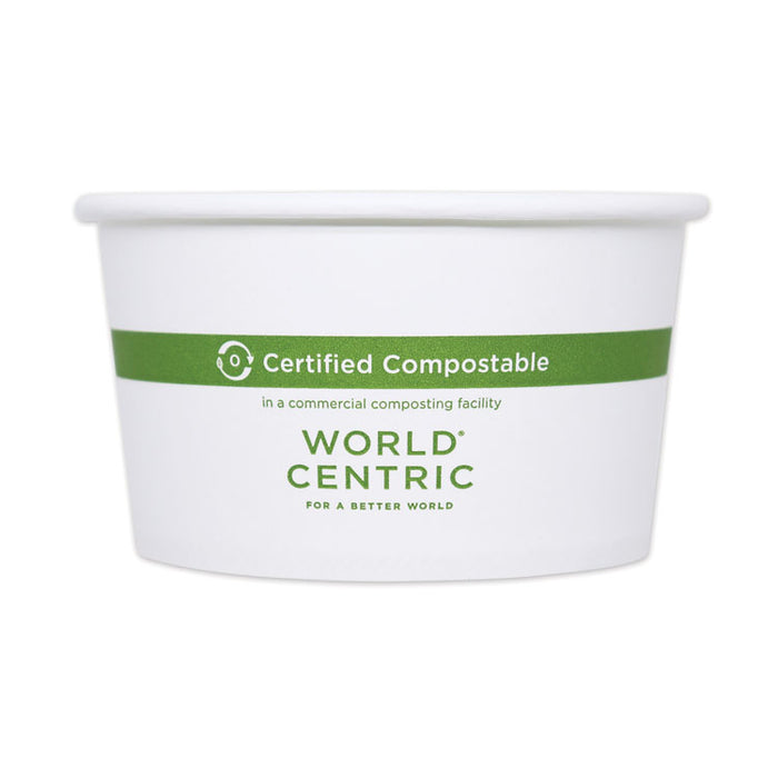 Paper Bowls, 12 oz, 4.5" Diameter x 2.5" h, White, 500/Carton