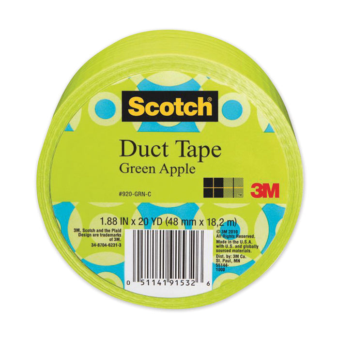 Duct Tape, 1.88" x 20 yds, Green Apple