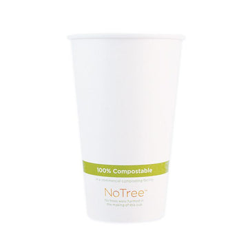 NoTree Paper Hot Cups, 20 oz, Natural, 1,000/Carton