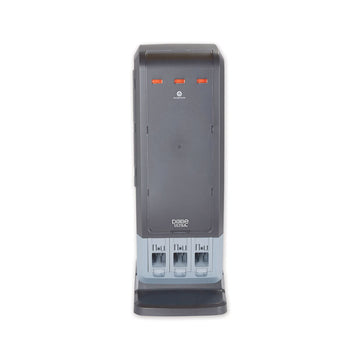 SmartStock Tri-Tower Dispenser, Holds Forks/Knives/Spoons, 13.16 x 16.07 x 31.03, Black/Gray