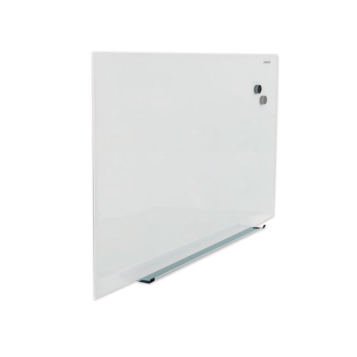 Frameless Magnetic Glass Marker Board, 36" x 24", Translucent Frost Surface