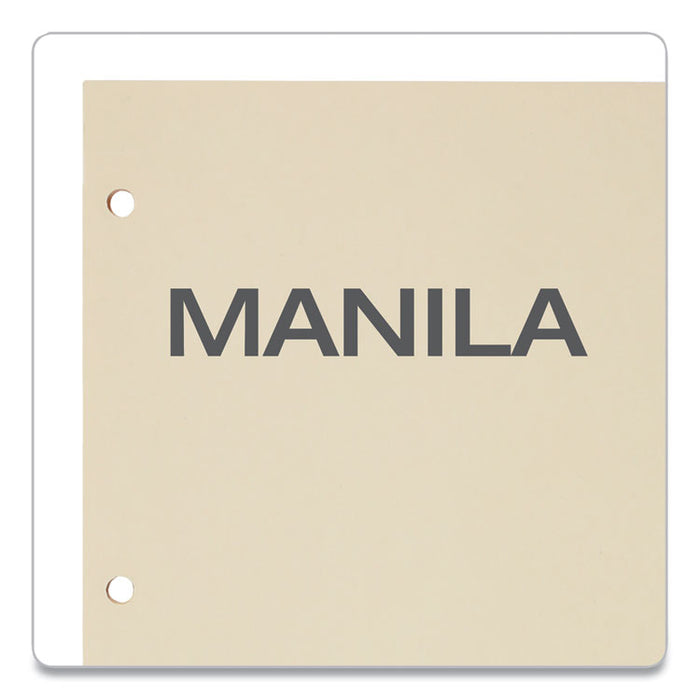 Write-On Tab Dividers, 5-Tab, 11 x 8.5, Manila, 20 Sets
