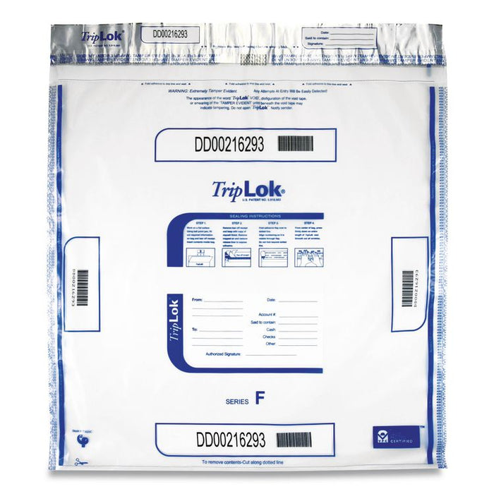 Deposit Bag, Plastic, 20" x 20", Clear, 250/Carton