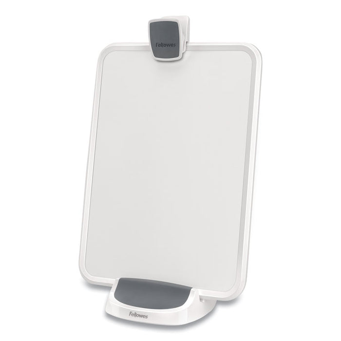 I-Spire Series Document Lift, Holds Up to 100 Letter Size Sheets, Plastic, White/Gray
