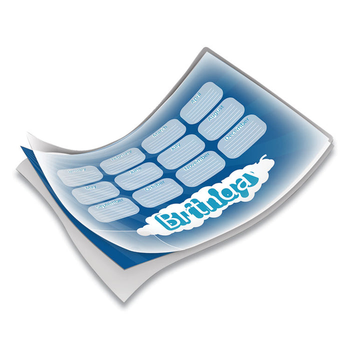 Laminating Pouches, 3 mil, 9" x 11.5", Gloss Clear, 100/Pack