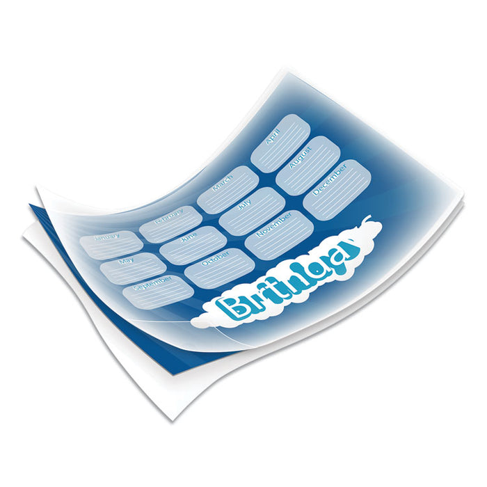 Laminating Pouches, 7 mil, 9" x 11.5", Gloss Clear, 100/Pack