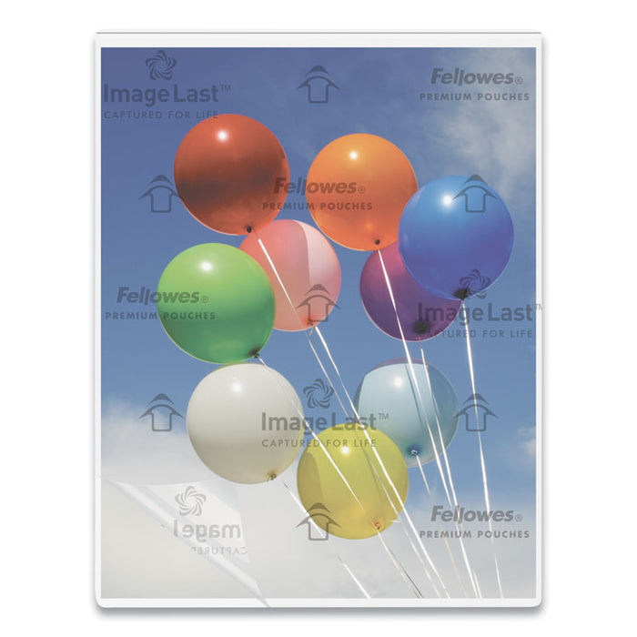 ImageLast Laminating Pouches with UV Protection, 3 mil, 9" x 11.5", Clear, 25/Pack