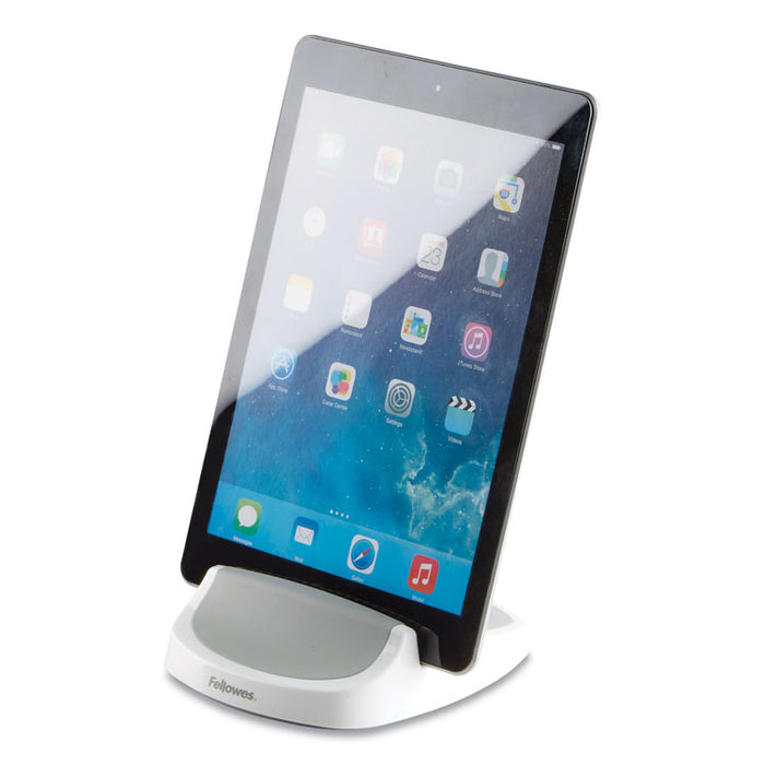 I-Spire Series Document Lift, Holds Up to 100 Letter Size Sheets, Plastic, White/Gray