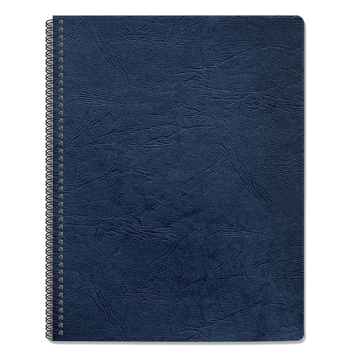 Expressions Classic Grain Texture Presentation Covers for Binding Systems, Paper, Round Corners, 11.25 x 8.75, Navy, 200/Pack