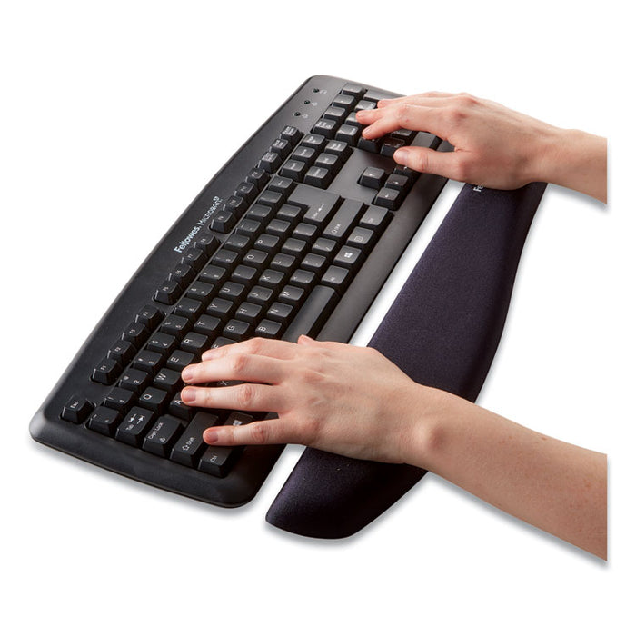 PlushTouch Keyboard Wrist Rest with FoamFusion Technology, 18.12 x 3.19, Graphite