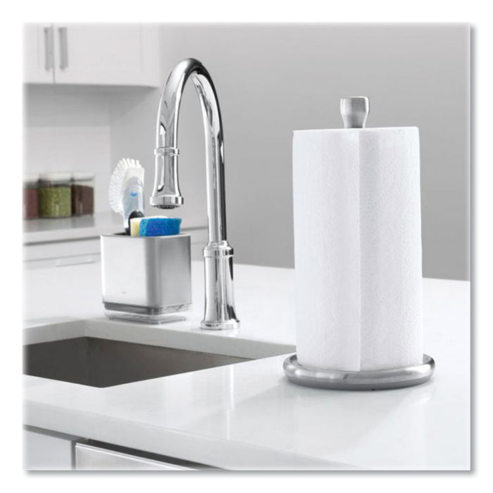 Good Grips Steady Paper Towel Holder, Stainless Steel, 8.1 x 7.8 x 14.5, Gray/Silver