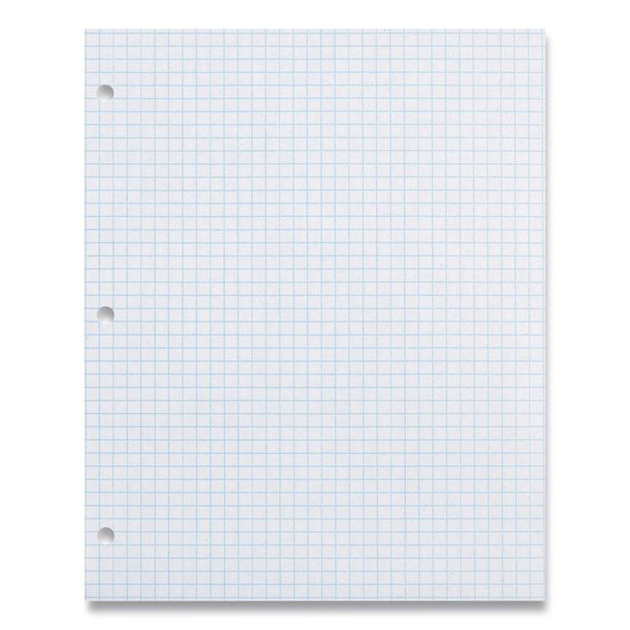 Composition Paper, 3-Hole, 8.5 x 11, 1/4", Quadrille: 4 sq/in, 500 Sheets/Ream