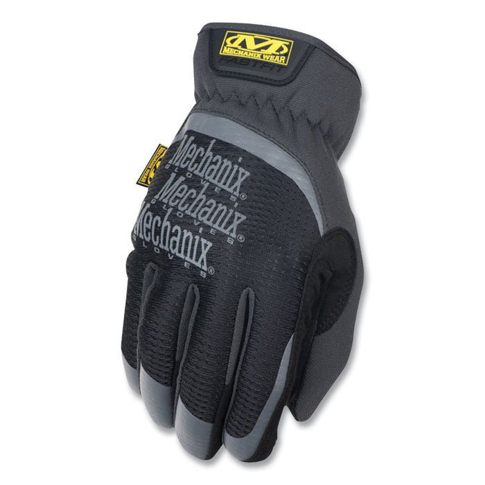 FastFit Work Gloves, X-Large, Black, Pair