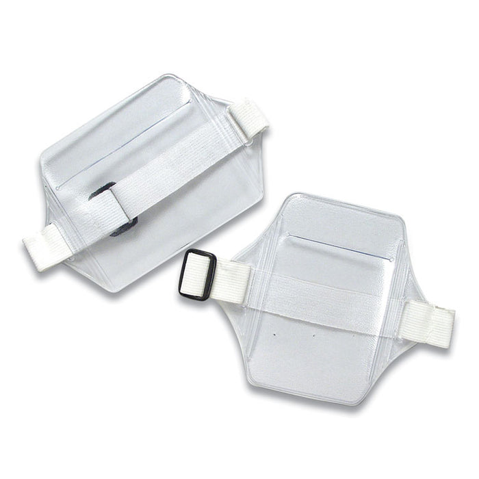 Armband Badge Holder, Vertical, 3.5 x 2.5, White