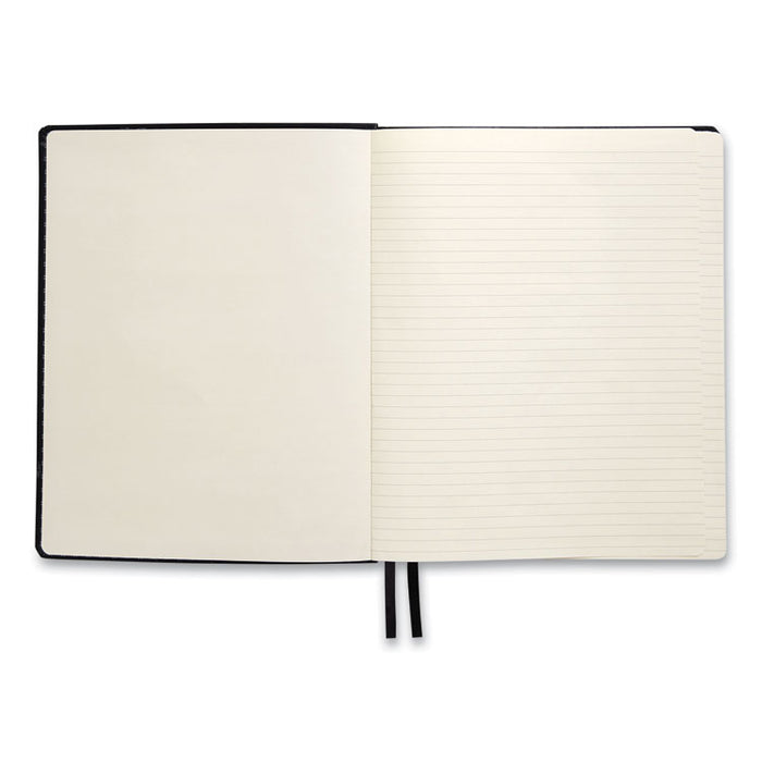 Flexible-Cover Business Journal, 1-Subject, Narrow Rule, Black Cover, (128) 10 x 8 Sheets