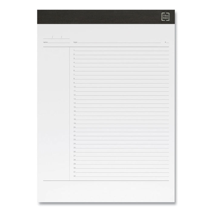 Notepads, Project-Management Format, (50) White 8.5 x 11 Sheets, 6/Pack