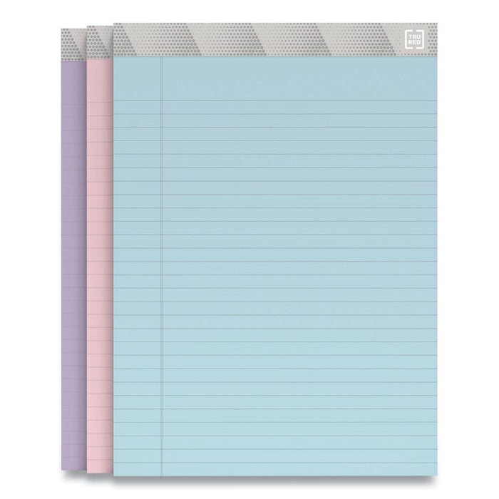 Notepads, Wide/Legal Rule, (50) Assorted Pastel Color 8.5 x 11 Sheets, 6/Pack