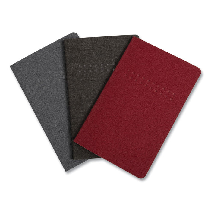 Pocket Journal, 1-Subject, Dotted Rule, Assorted Cover Colors, (48) 5.5 x 3.5 Sheets, 3/Pack