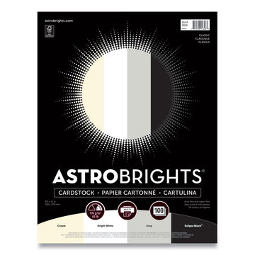 Color Cardstock - "Classic" Assortment, 65 lb Cover Weight, 8.5 x 11, Assorted Classic Colors, 100/Pack