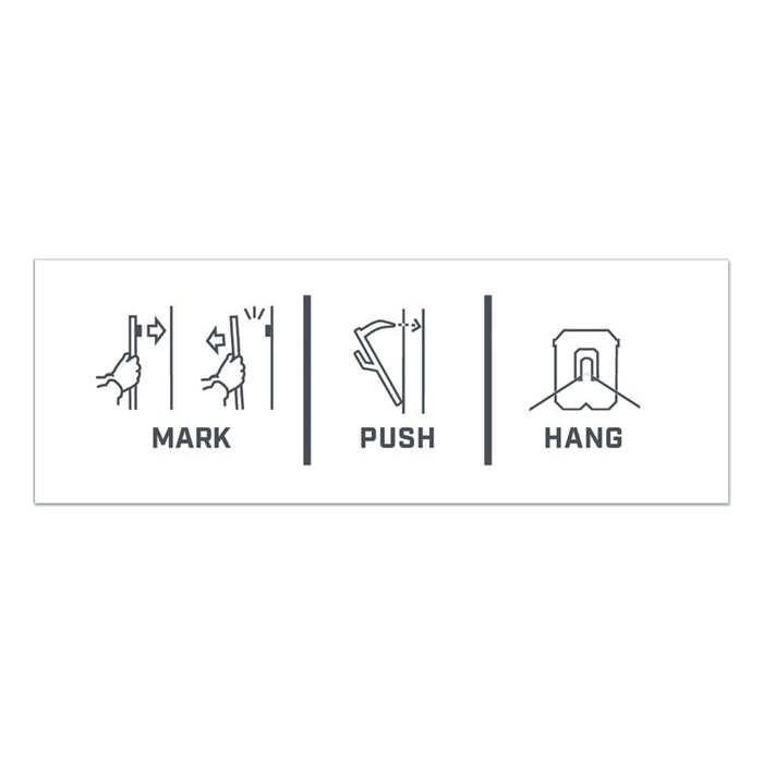 Claw Drywall Picture Hanger, Stainless Steel, 25 lb Capacity, 4 Hooks and 4 Spot Markers,