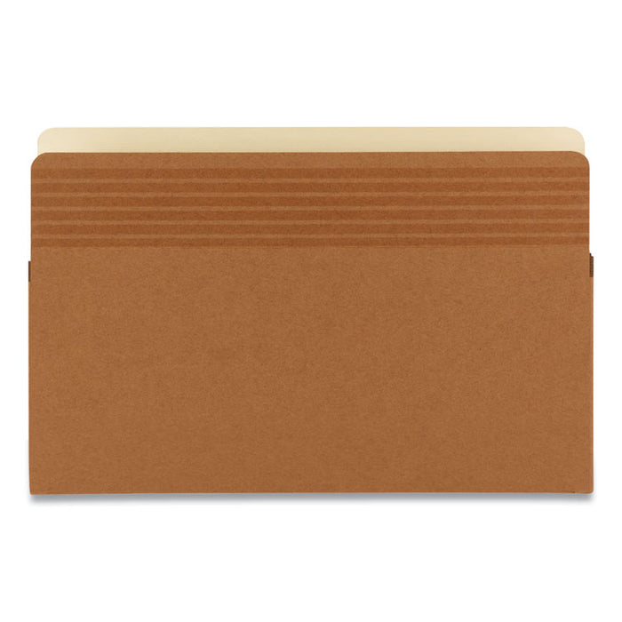 Easy Grip Pockets, 5.25" Expansion, Legal Size, Redrope, 10/Box